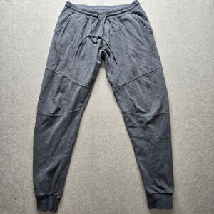 American Tall Mens Engineered Joggers Charcoal Grey Fleece Sweatpants Size L XT